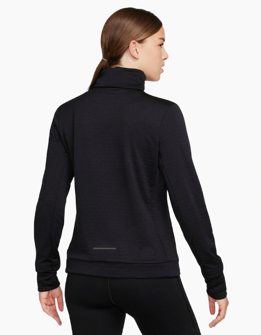 Nike Women's Swift Element Therma-FIT Turtleneck Black Running Top