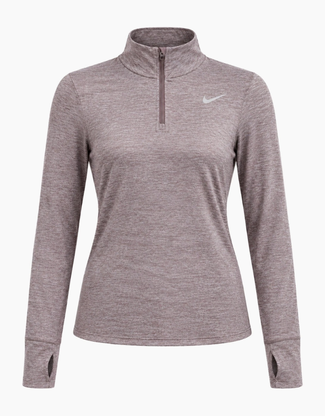 Nike Swift Women's UV Protection 1/4-Zip Brown Running Top