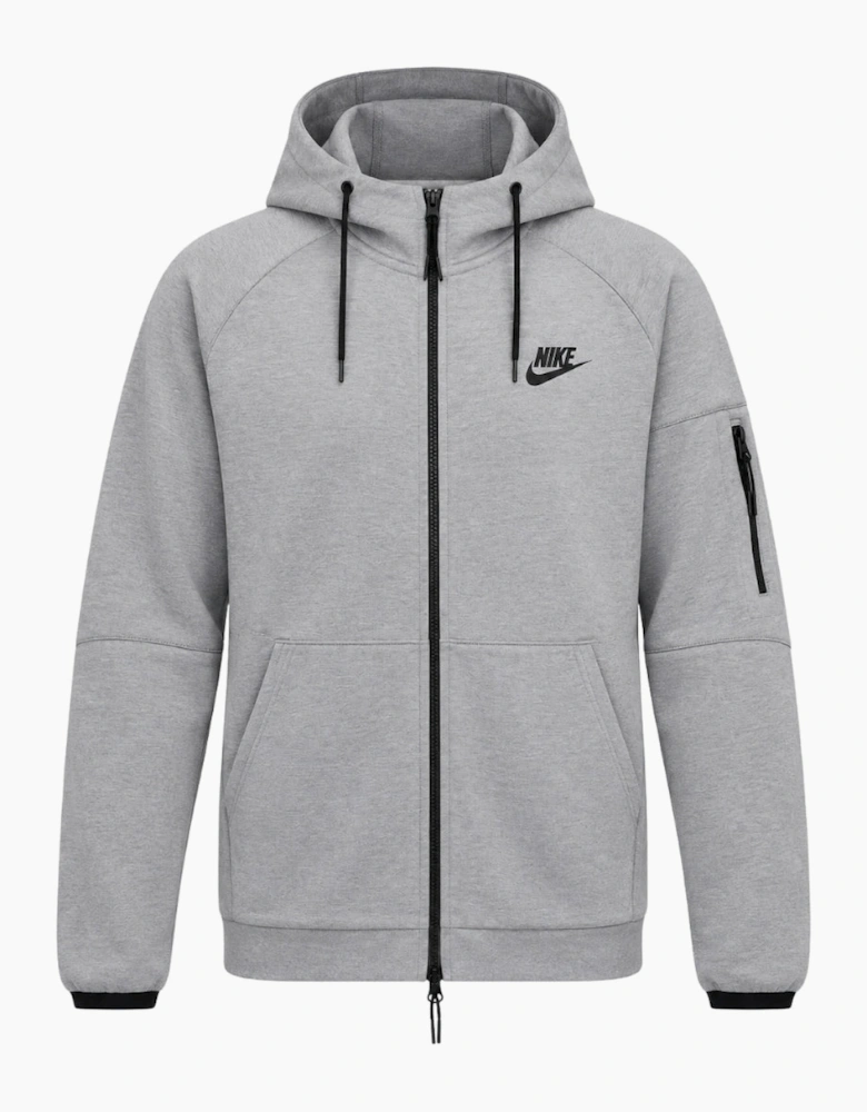 Nike Sportswear Tech Essentials Men's Full-Zip Grey Fleece Hoodie