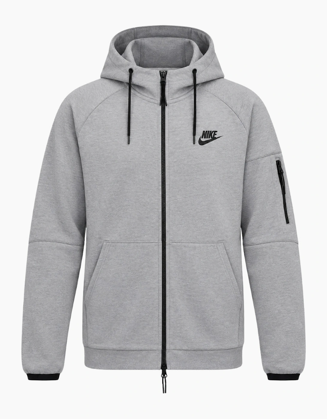 Nike Sportswear Tech Essentials Men's Full-Zip Grey Fleece Hoodie