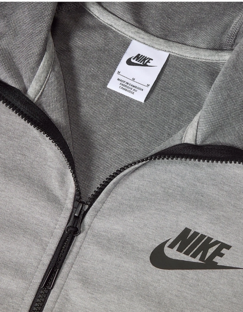 Nike Sportswear Tech Essentials Men's Full-Zip Grey Fleece Hoodie
