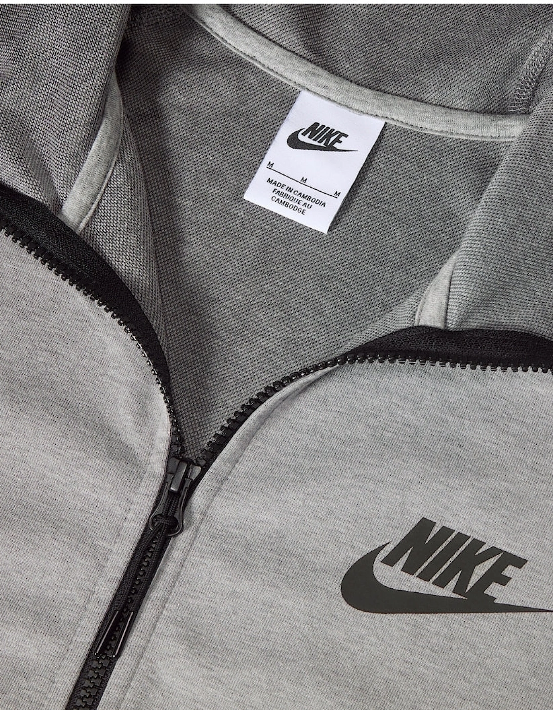 Nike Sportswear Tech Essentials Men's Full-Zip Grey Fleece Hoodie