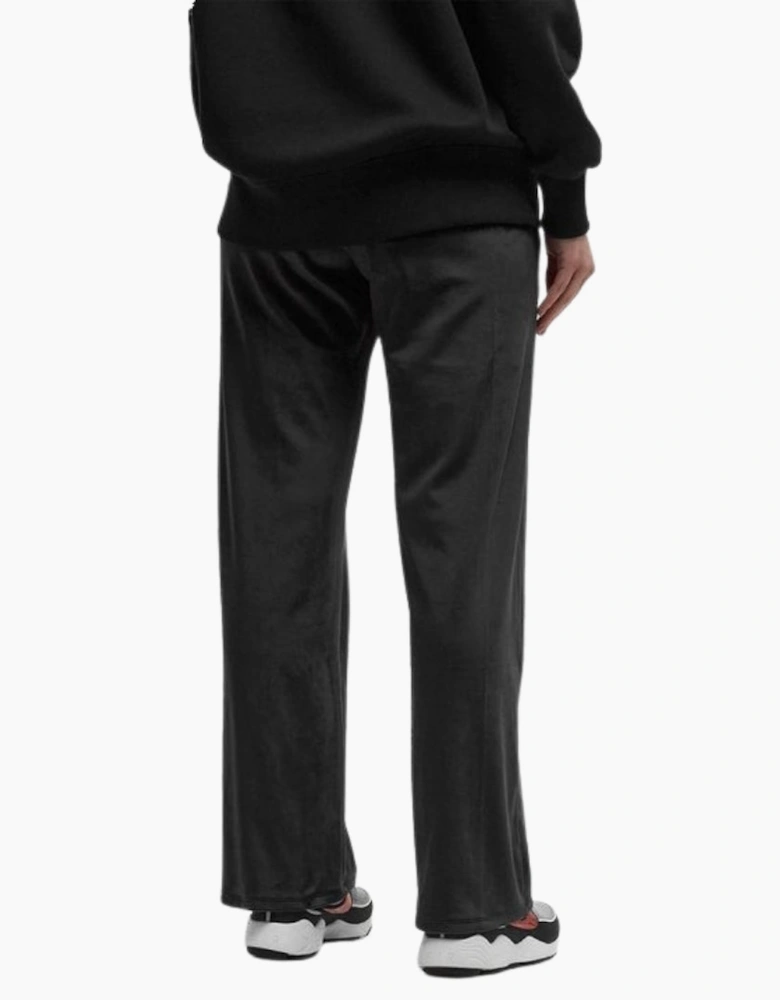 Nike Women's Sportswear Chill Knit Mid-Rise Black Velour Pants