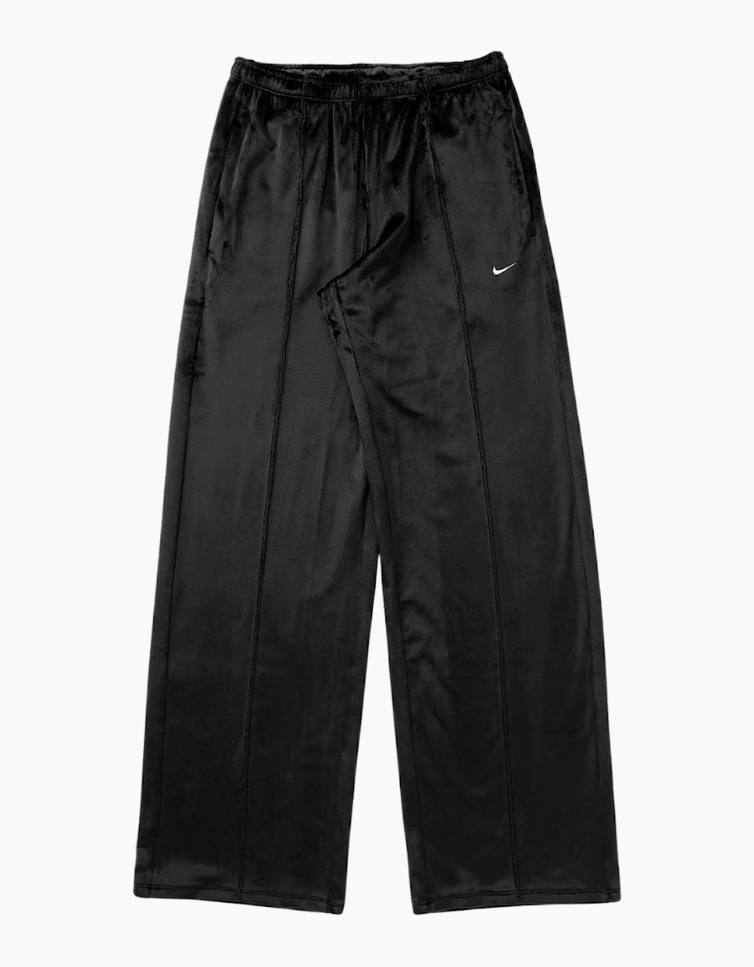 Nike Women's Sportswear Chill Knit Mid-Rise Black Velour Pants