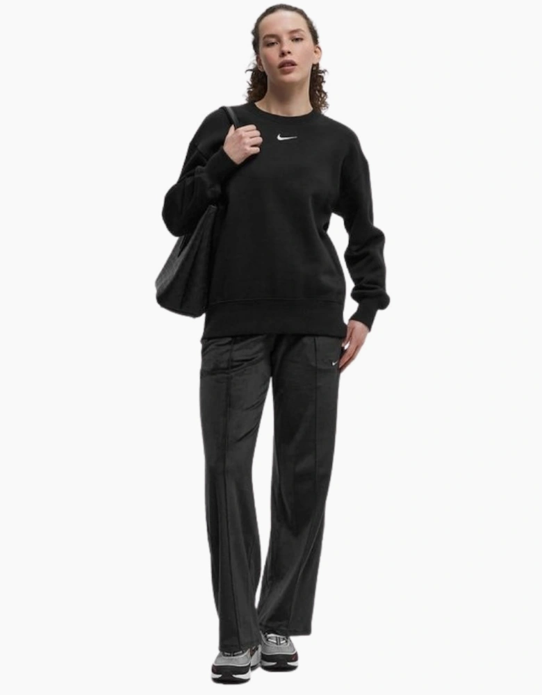 Nike Women's Sportswear Chill Knit Mid-Rise Black Velour Pants