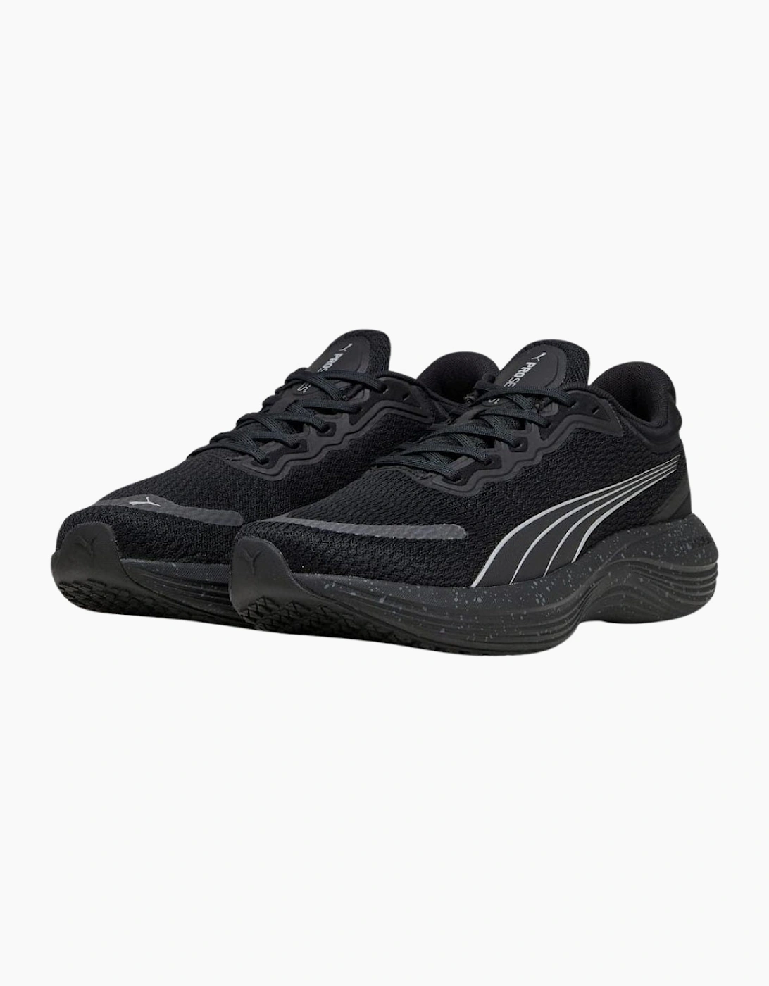 Puma Scend Pro Black Silver Trainers