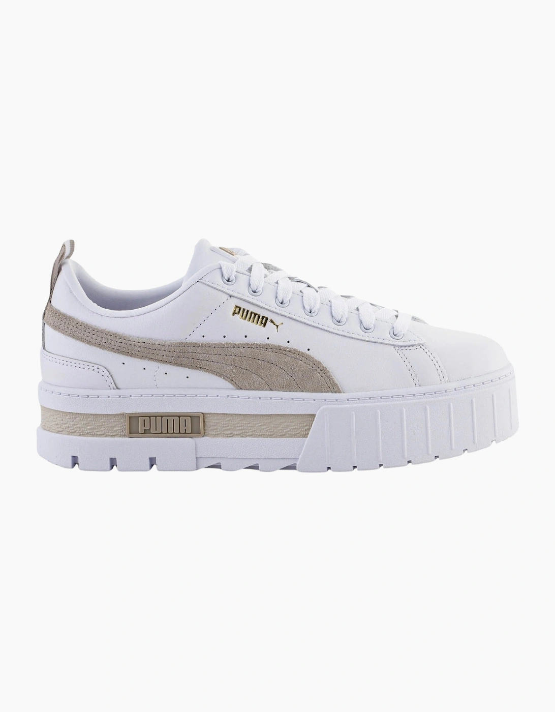 Puma Mayze Lth Platform White Peyote Trainers