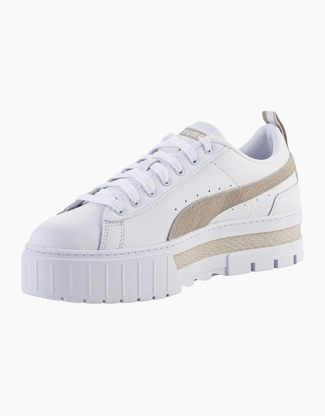 Puma Mayze Lth Platform White Peyote Trainers