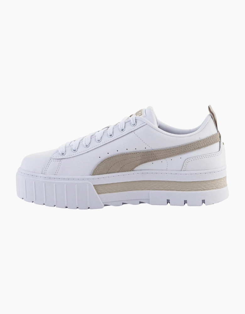 Puma Mayze Lth Platform White Peyote Trainers