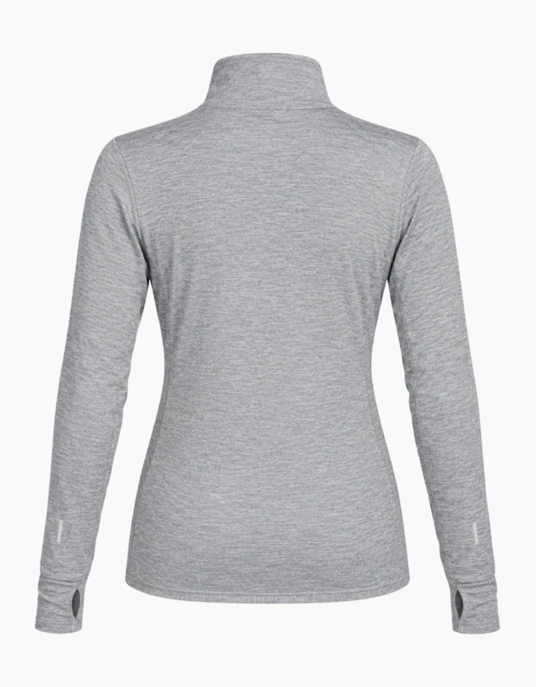 Nike Swift Women's UV Protection 1/4-Zip Smoke Grey Running Top