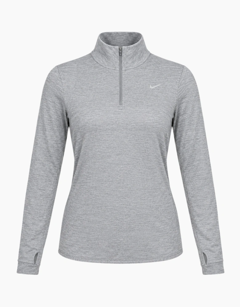 Nike Swift Women's UV Protection 1/4-Zip Smoke Grey Running Top
