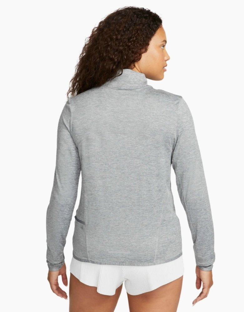 Nike Swift Women's UV Protection 1/4-Zip Smoke Grey Running Top