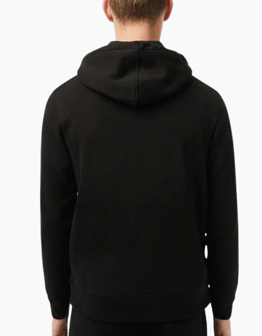 Lacoste Branded Tape Zull Zip Black Hoodie