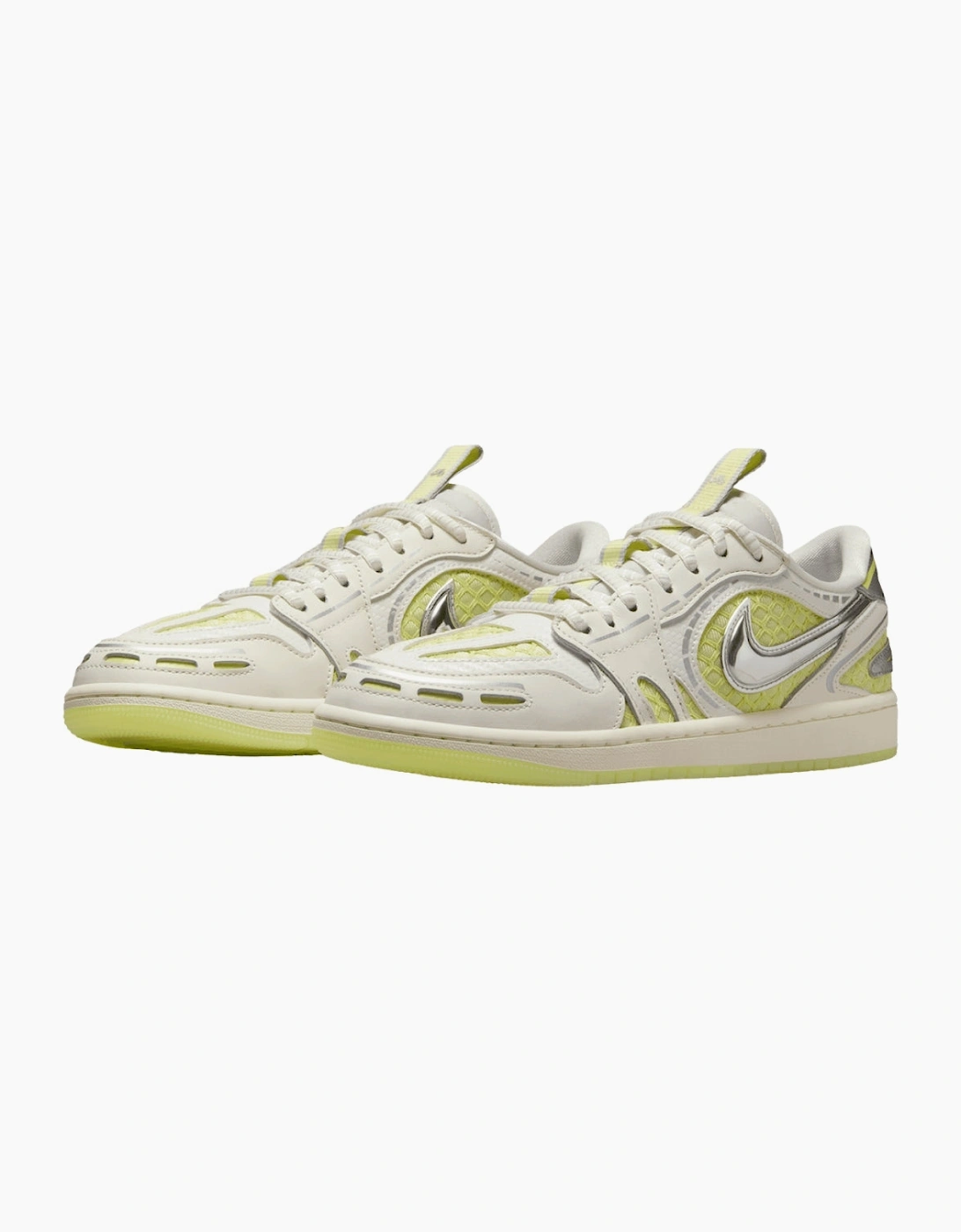 Air Jordan 1 Low Method of Make V3 Sail Luminous Green Womens Trainers