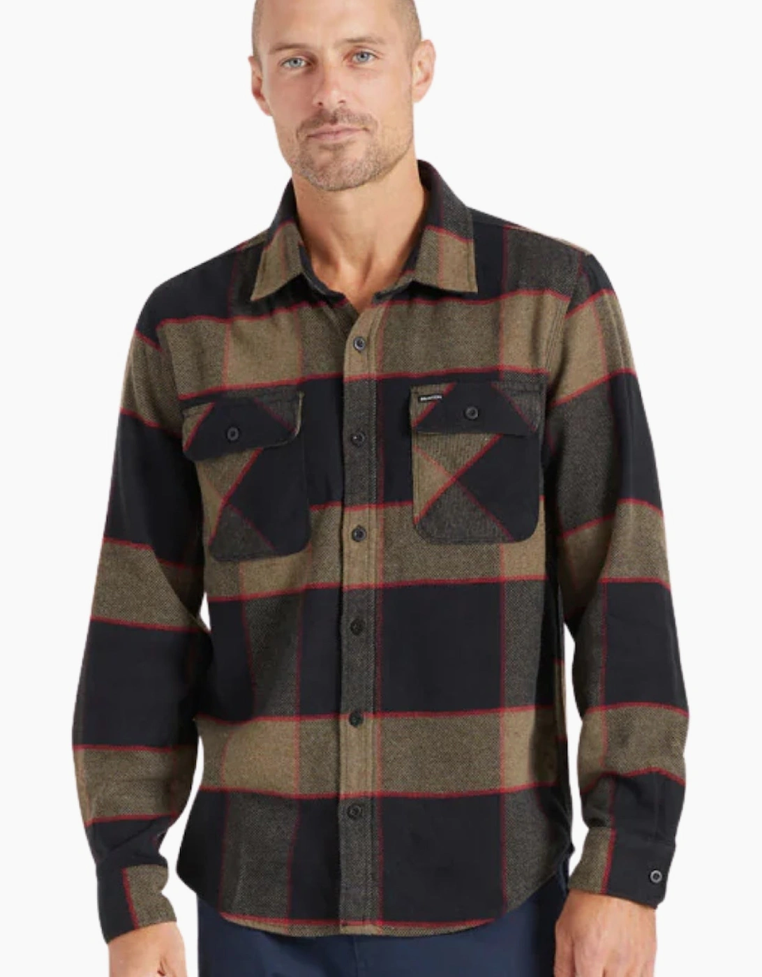 Brixton Mens Bowery Flannel Shacket