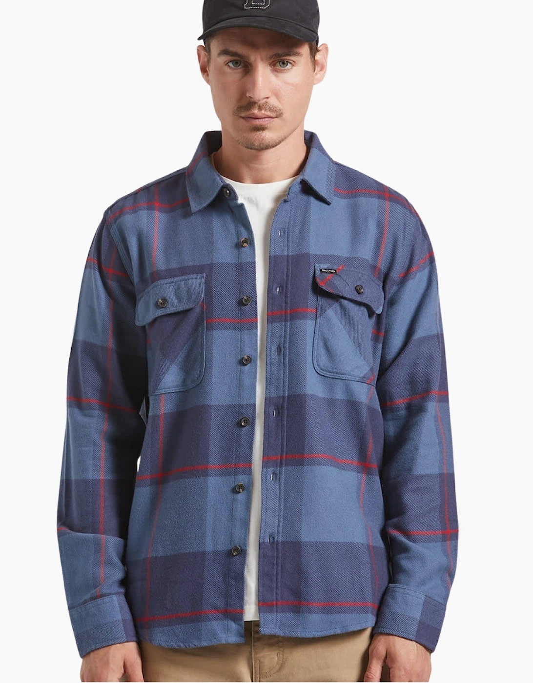Brixton Mens Bowery Flannel Shacket