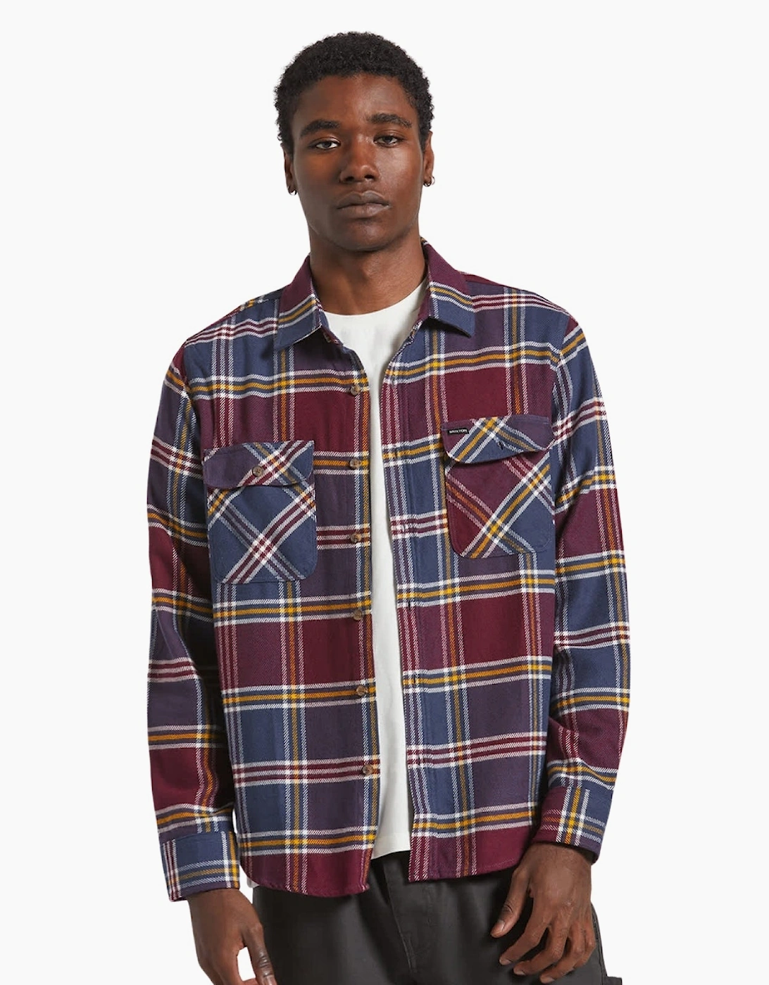 Brixton Mens Bowery Flannel Shacket