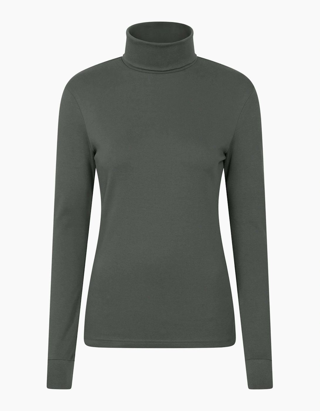 Mountain Warehouse Womens/Ladies Meribel Cotton Roll Neck Long-Sleeved Top