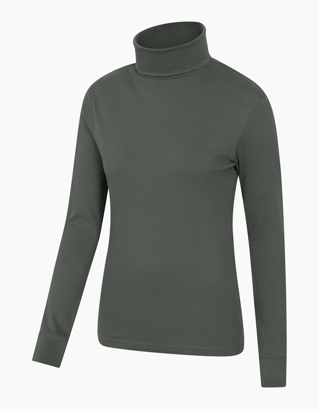 Mountain Warehouse Womens/Ladies Meribel Cotton Roll Neck Long-Sleeved Top
