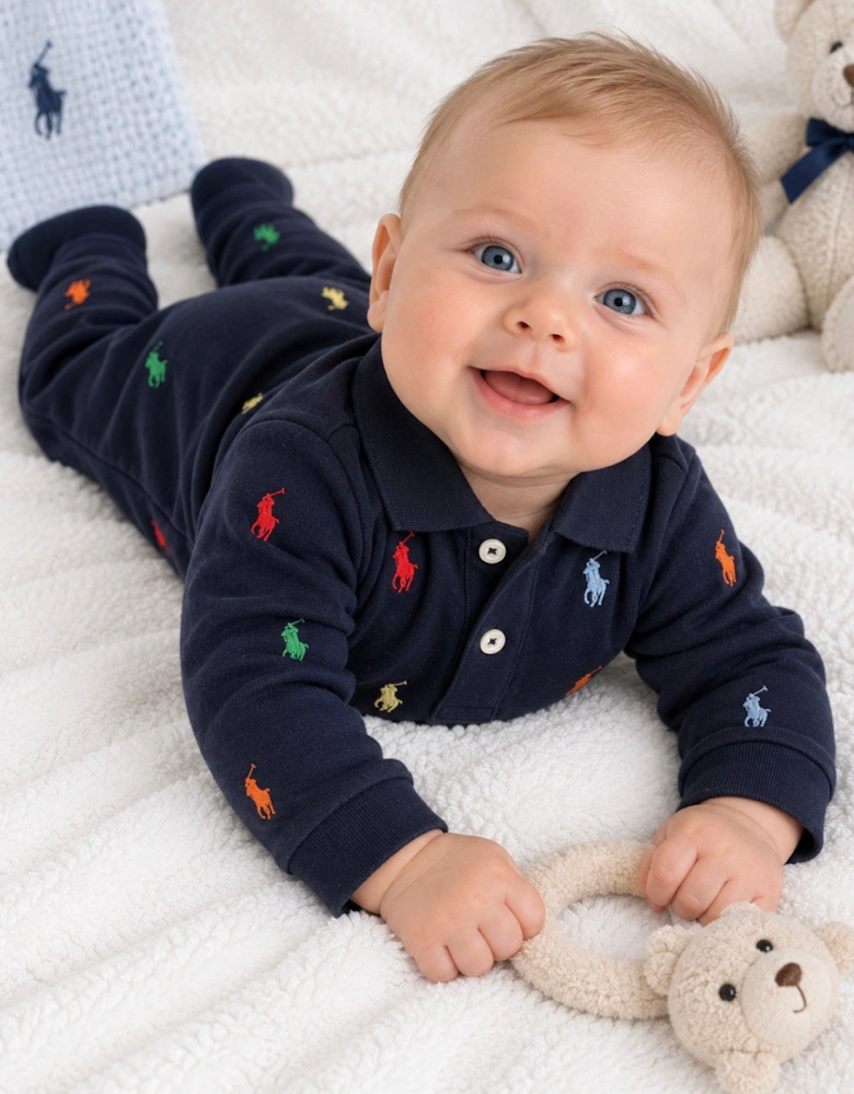 RALPH LAUREN NAVY BABY BOY BABY GROW 70117001