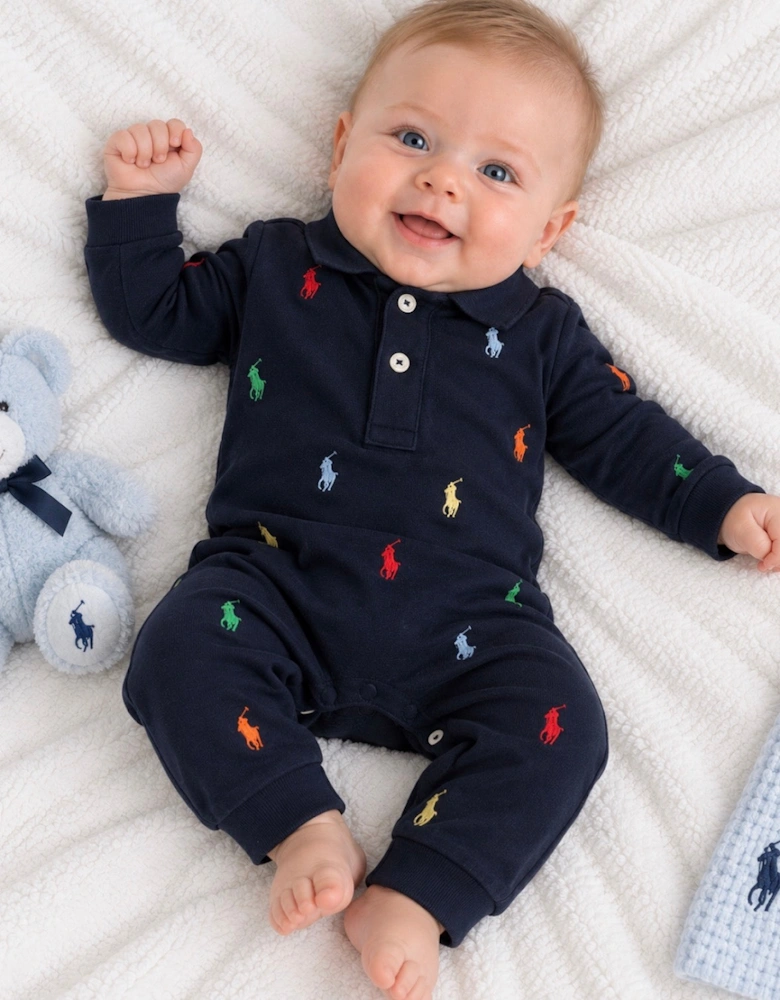 RALPH LAUREN NAVY BABY BOY BABY GROW 70117001