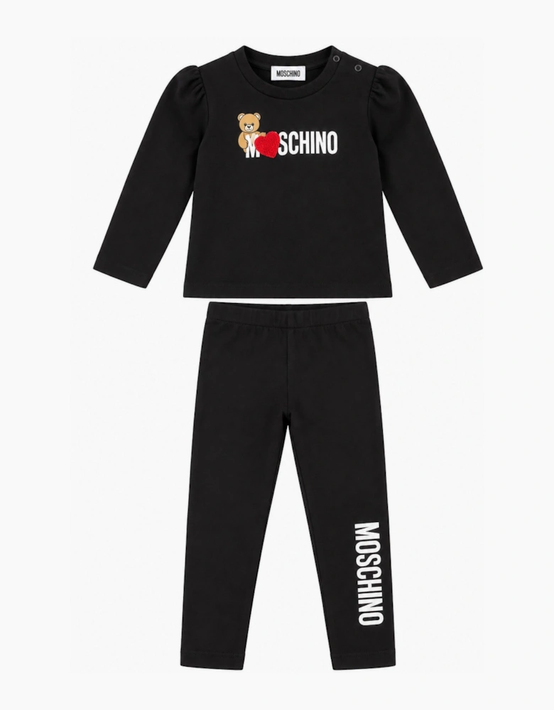 MOSCHINO BABY/TODDLER LEGGINGS SET MAO00V /MDP03P