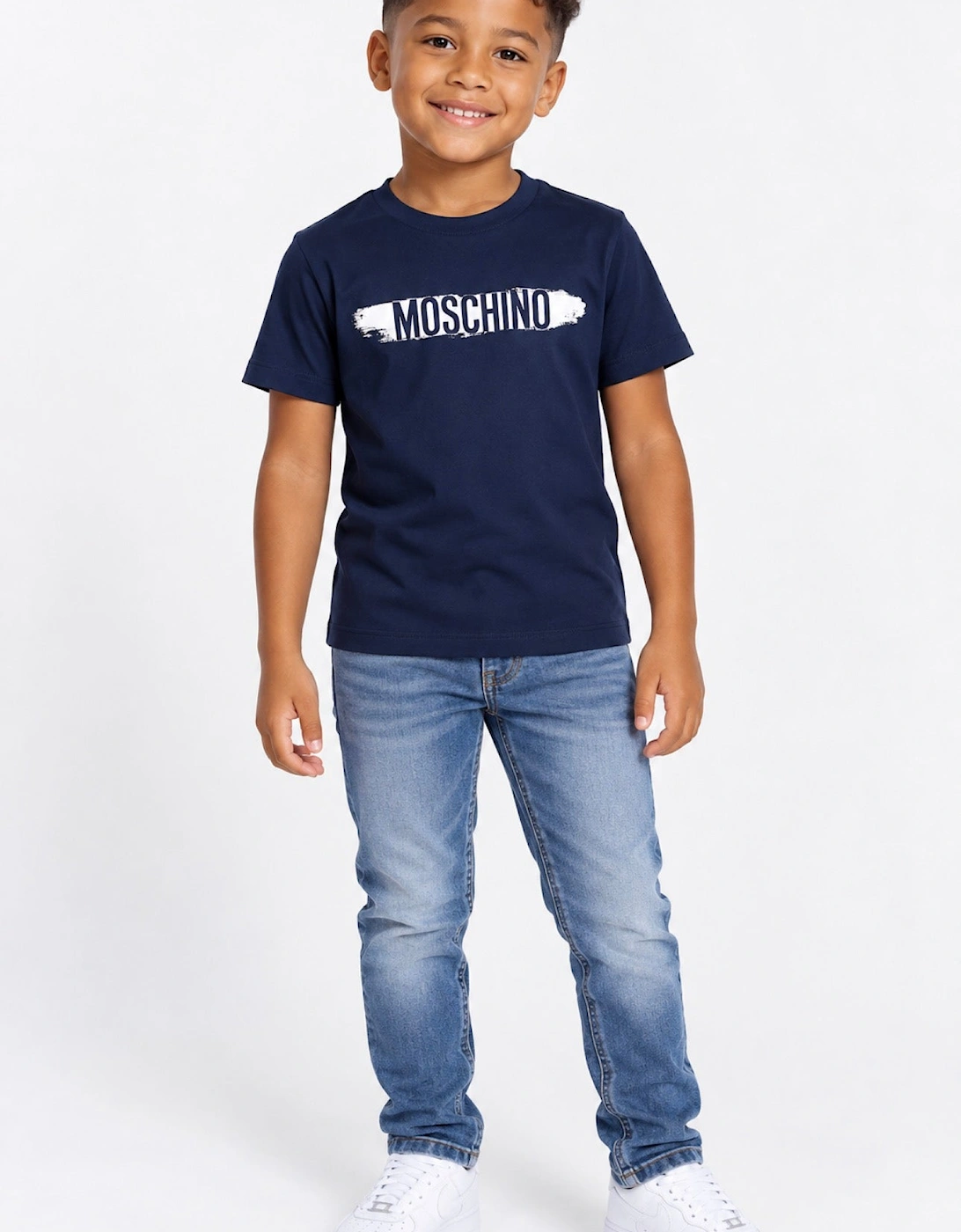 MOSCHINO NAVY BLUE T SHIRT H8M058