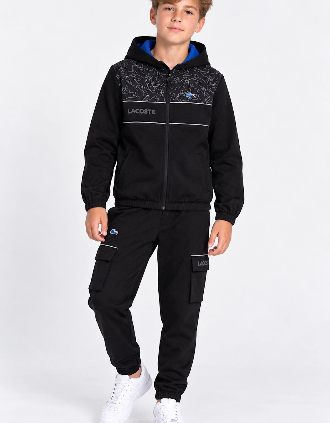 LACOSTE BOYS DIAMOND TAFFETA TRACKSUIT 847684