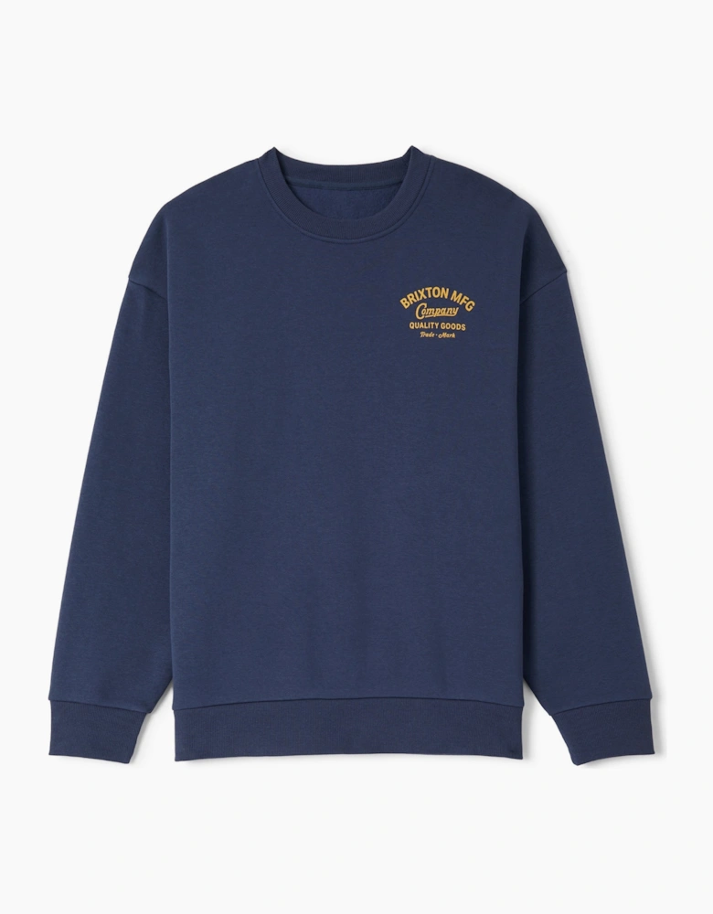 Brixton Mens Straton Crew Hoodie
