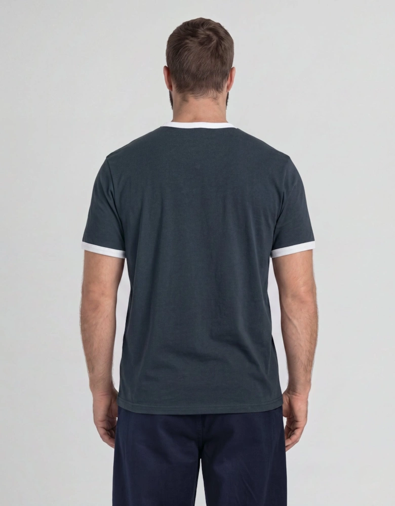Ringer Cotton Crew Neck T-Shirt