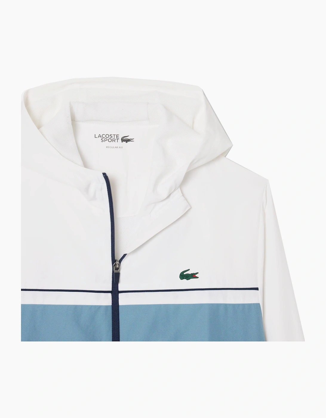 Lacoste Men's White, Blue and Navy colour block Tracksuit