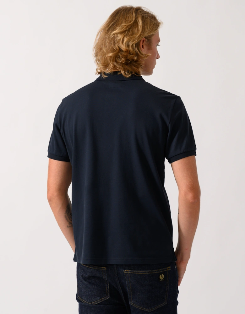 Parajumpers Wellington Mens Short Sleeve Polo - Blue Navy 316