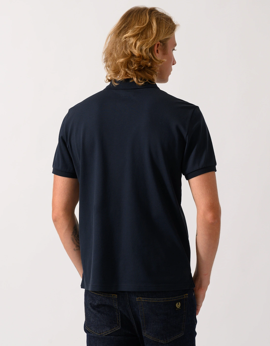 Parajumpers Wellington Mens Short Sleeve Polo - Blue Navy 316