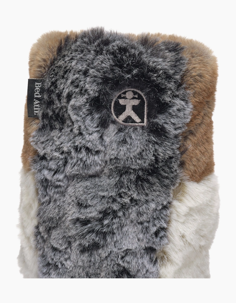 Bedroom Athletics FLORENCE Womens Slipper Boots Patchwork Sable