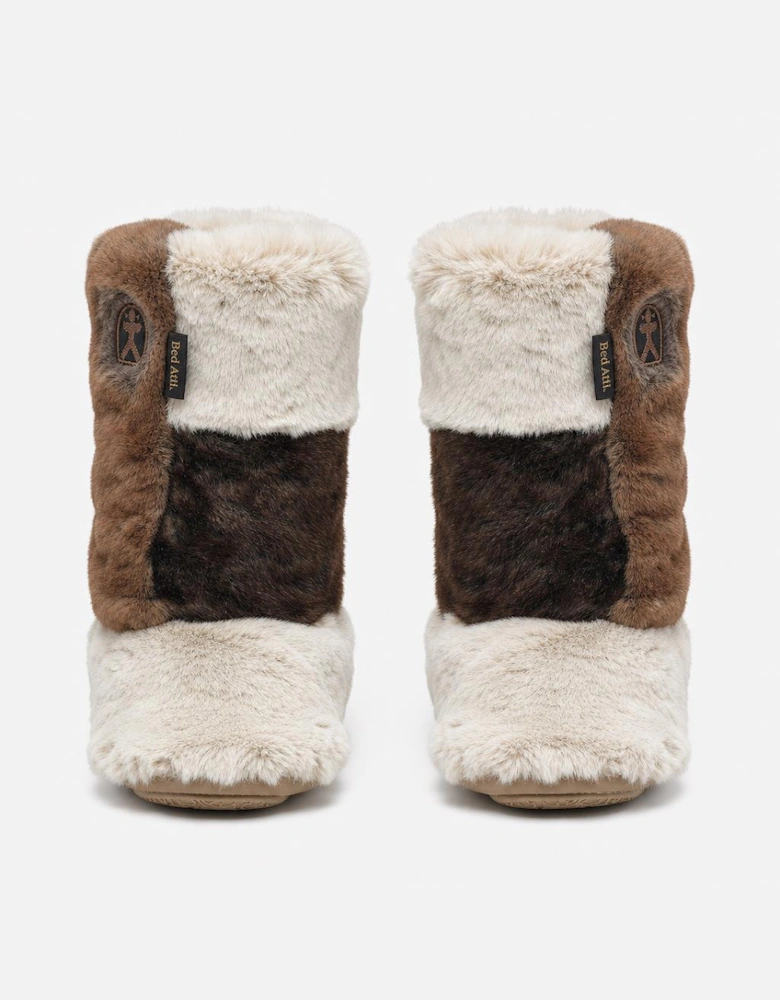 Bedroom Athletics FLORENCE Womens Slipper Boots Patchwork Naturals