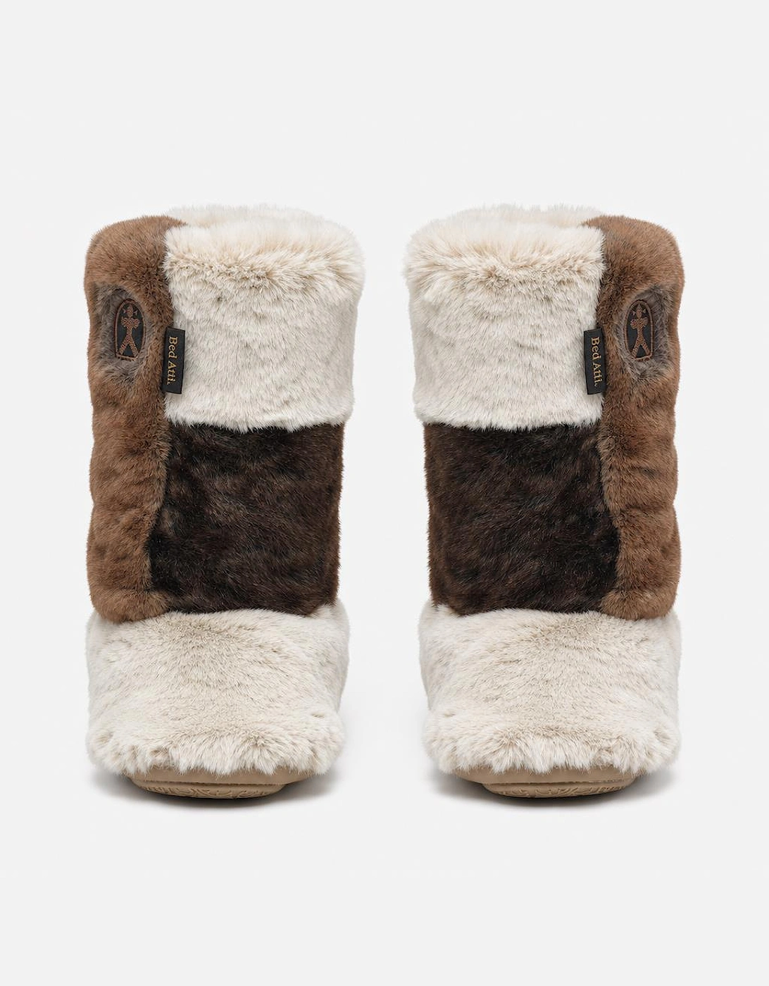 Bedroom Athletics FLORENCE Womens Slipper Boots Patchwork Naturals