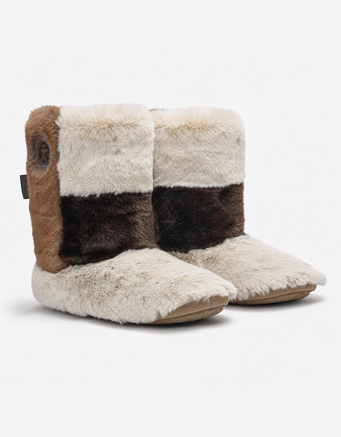Bedroom Athletics FLORENCE Womens Slipper Boots Patchwork Naturals