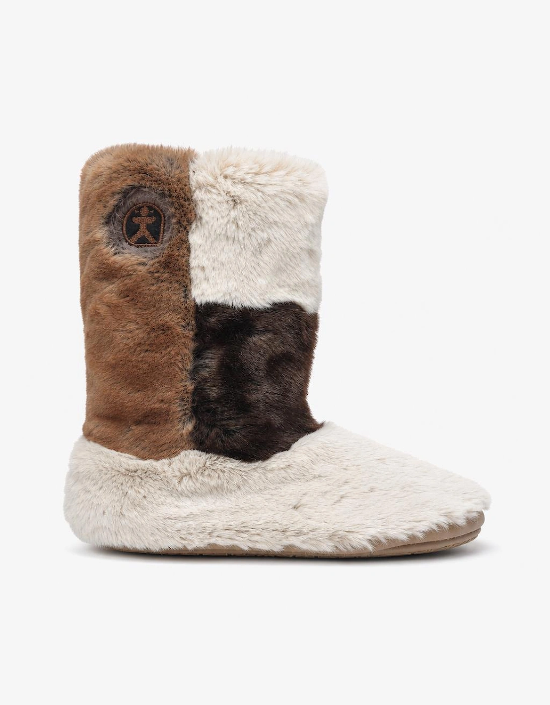 Bedroom Athletics FLORENCE Womens Slipper Boots Patchwork Naturals