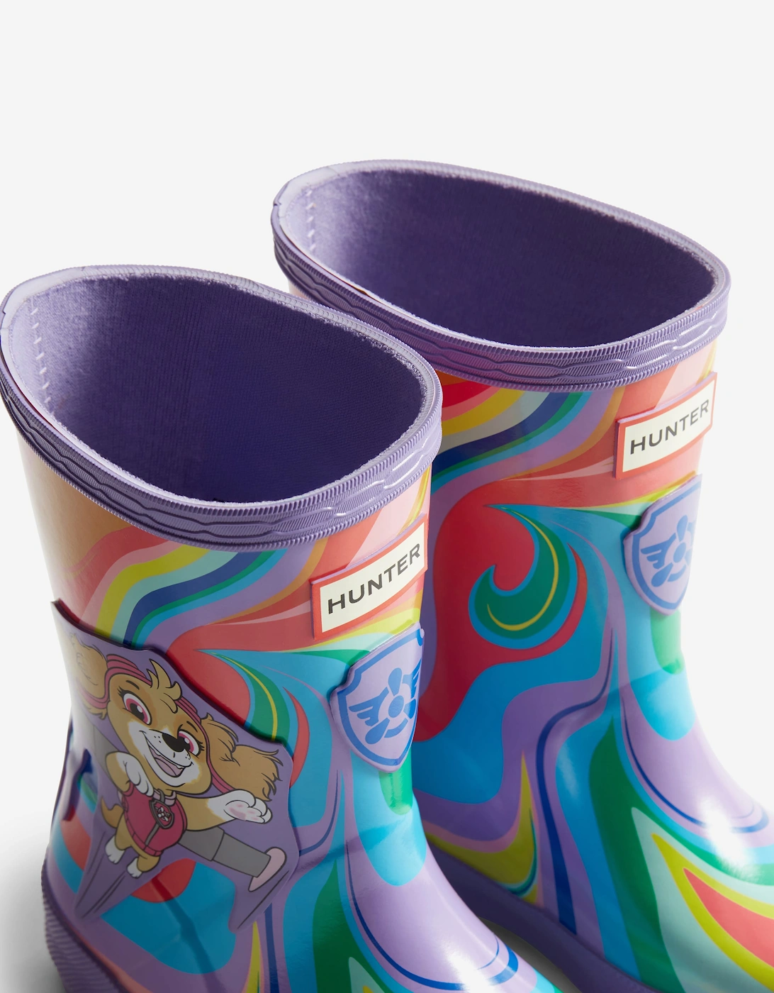 Hunter Girls Paw Patrol Skye Wellington Boots in Purple