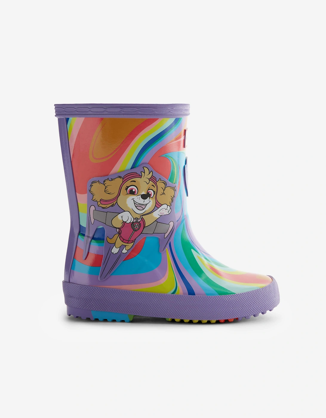 Hunter Girls Paw Patrol Skye Wellington Boots in Purple