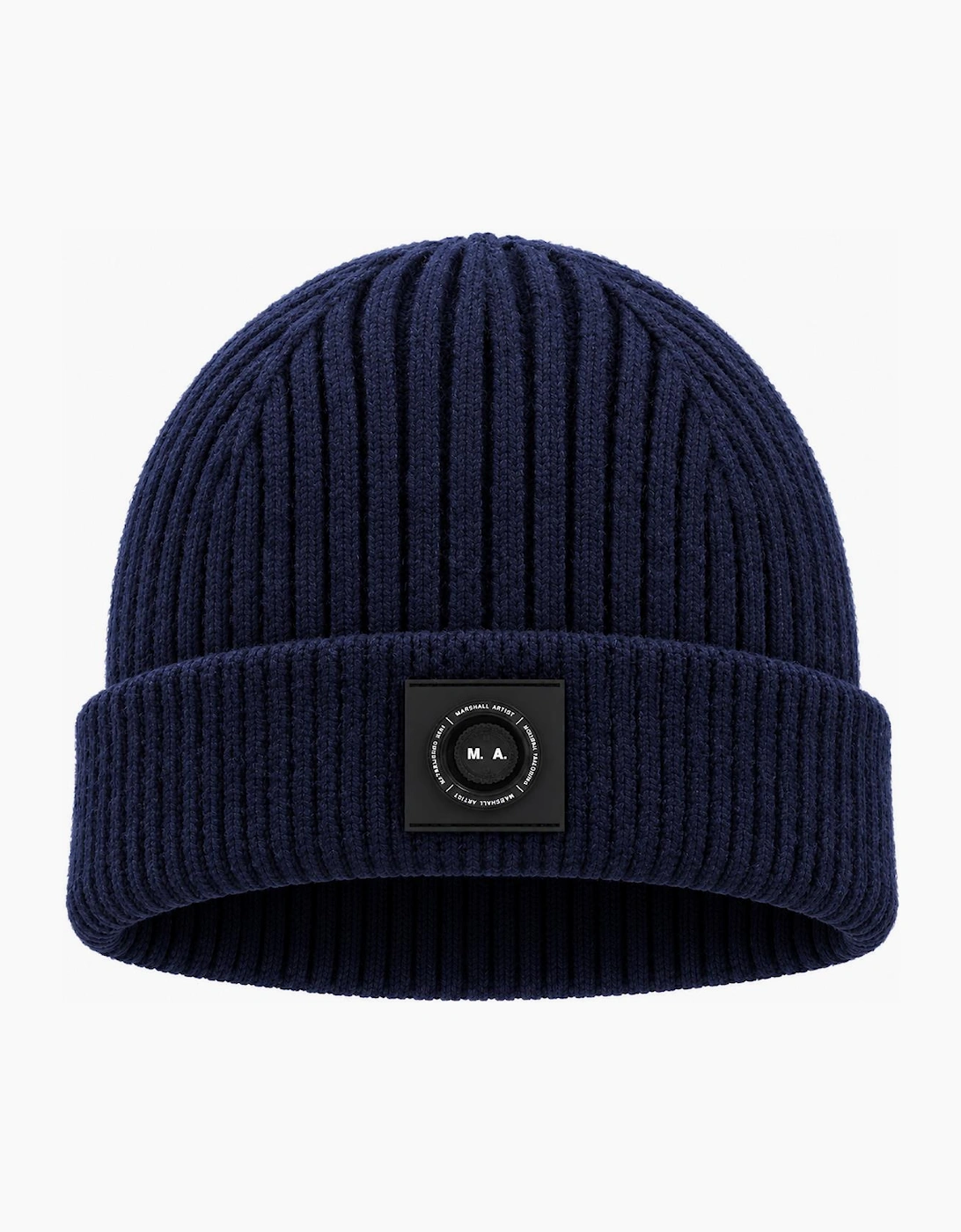 Marshall Artist Siren Cable Knit Beanie Hat Navy