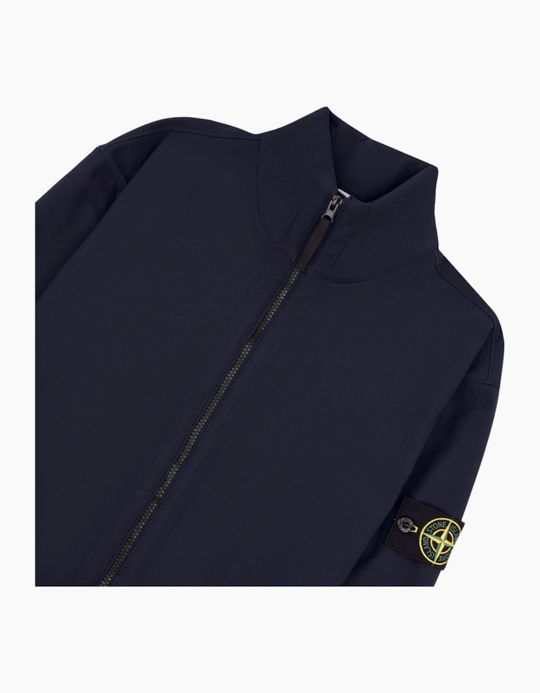 Stone Island 4100022 Light Soft Shell Water Wind Resistant Jacket Navy V0020