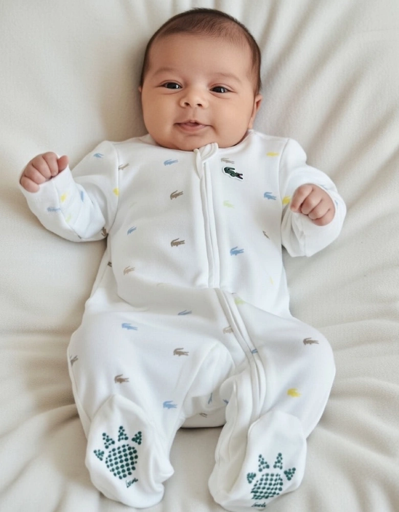 LACOSTE BABY WHITE ALL IN ONE 547357