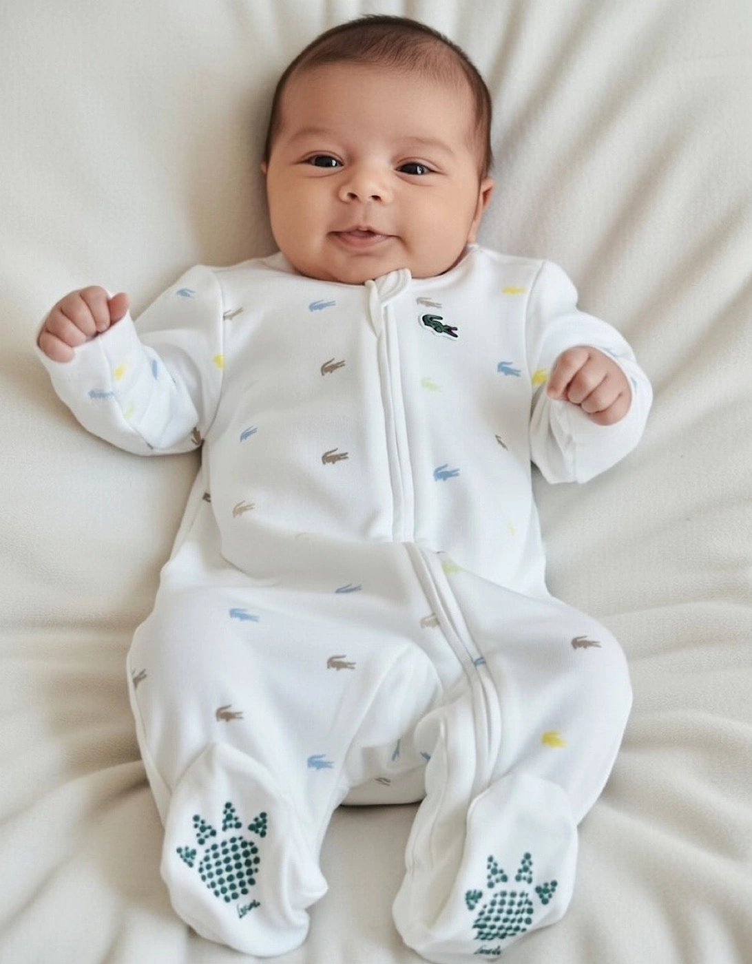 LACOSTE BABY WHITE ALL IN ONE 547357