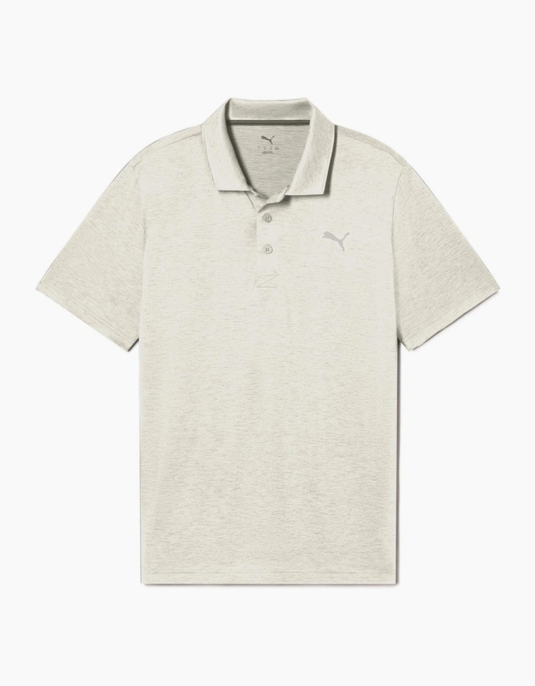 Icon Polo Shirt with Button Placket and Short Sleeves