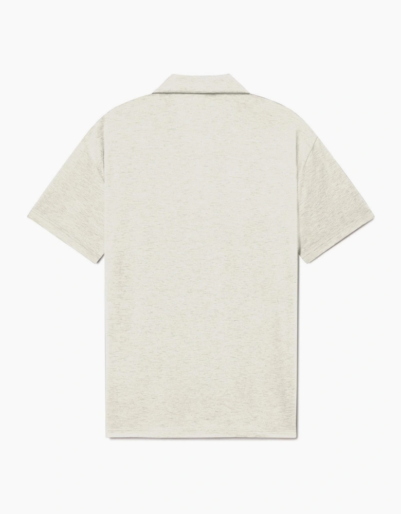 Icon Polo Shirt with Button Placket and Short Sleeves
