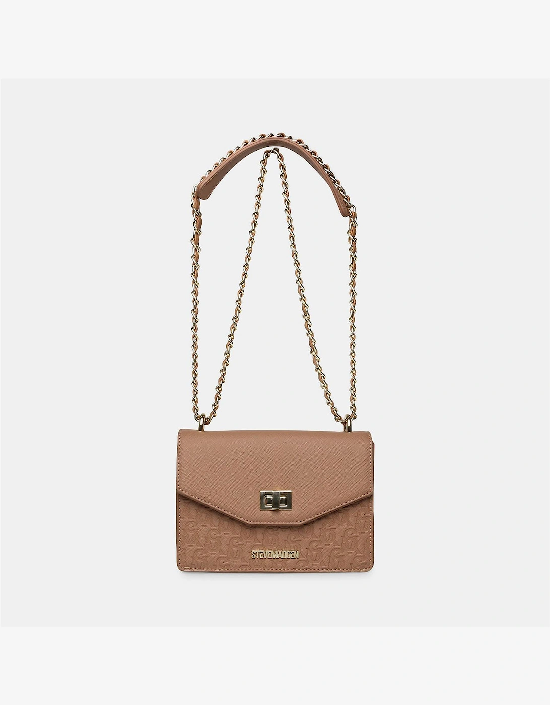 Steve Madden Women's Cross Body Bag with Gold-Tone Hardware - Brown - Size: ONE size