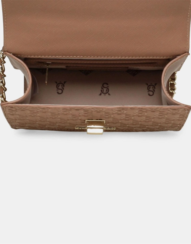 Cross Body Bag with Gold-Tone Hardware