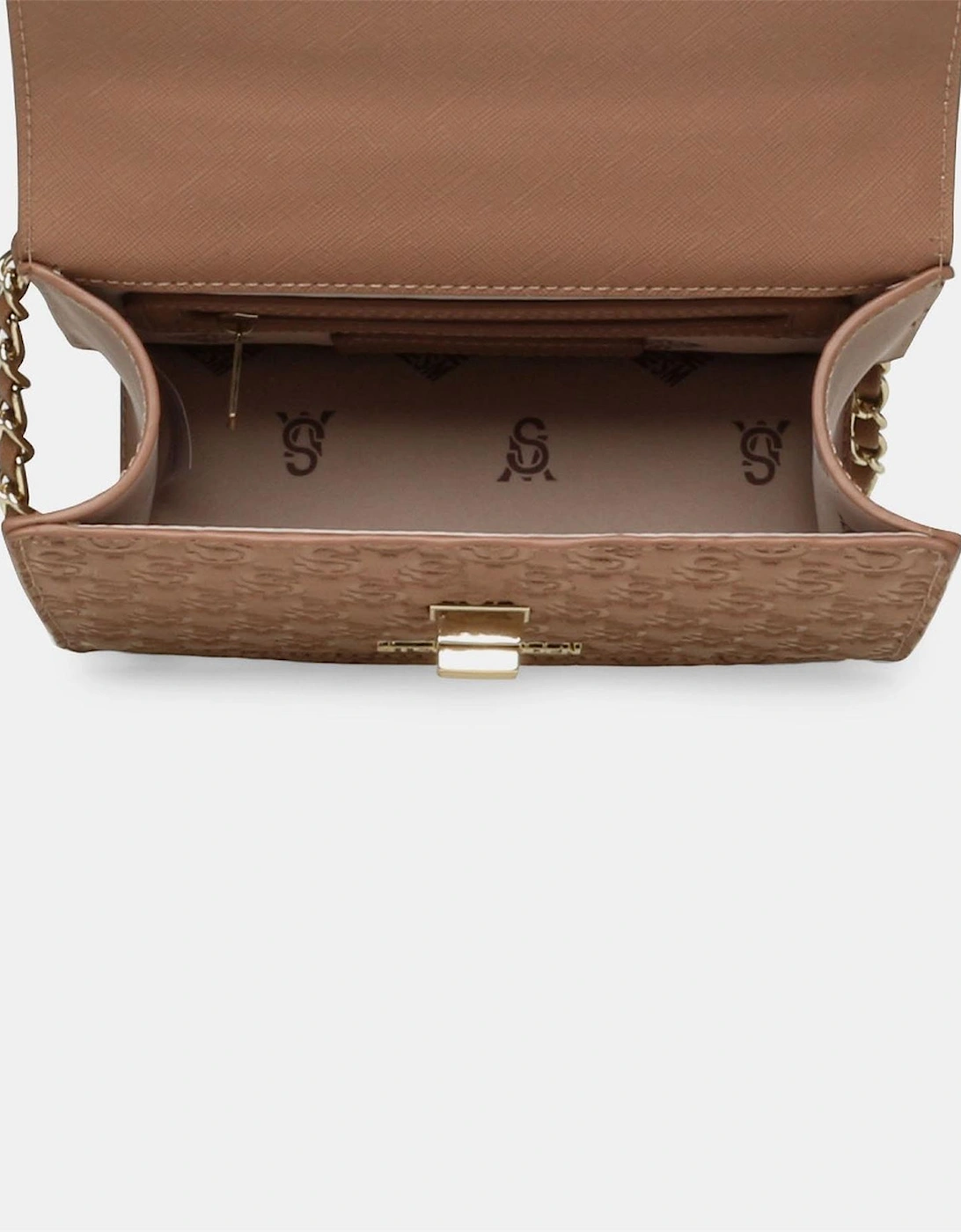 Cross Body Bag with Gold-Tone Hardware