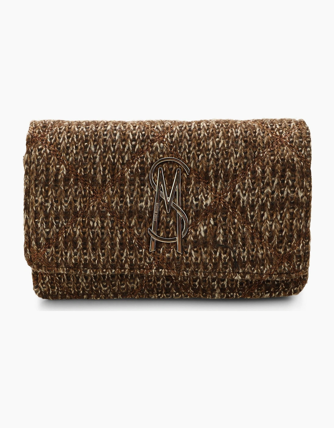 Steve Madden Women's Bendue Cross Body Bag with Basket Weave - Brown - Size: ONE size